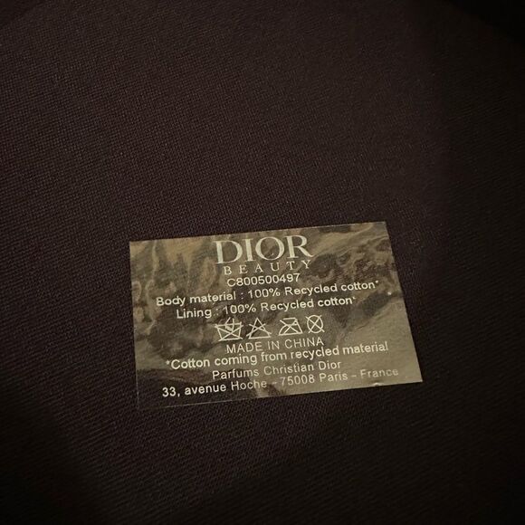 New Dior Navy Zip Vanity Case + #17 Retractable Blush Brush - Picture 6 of 11